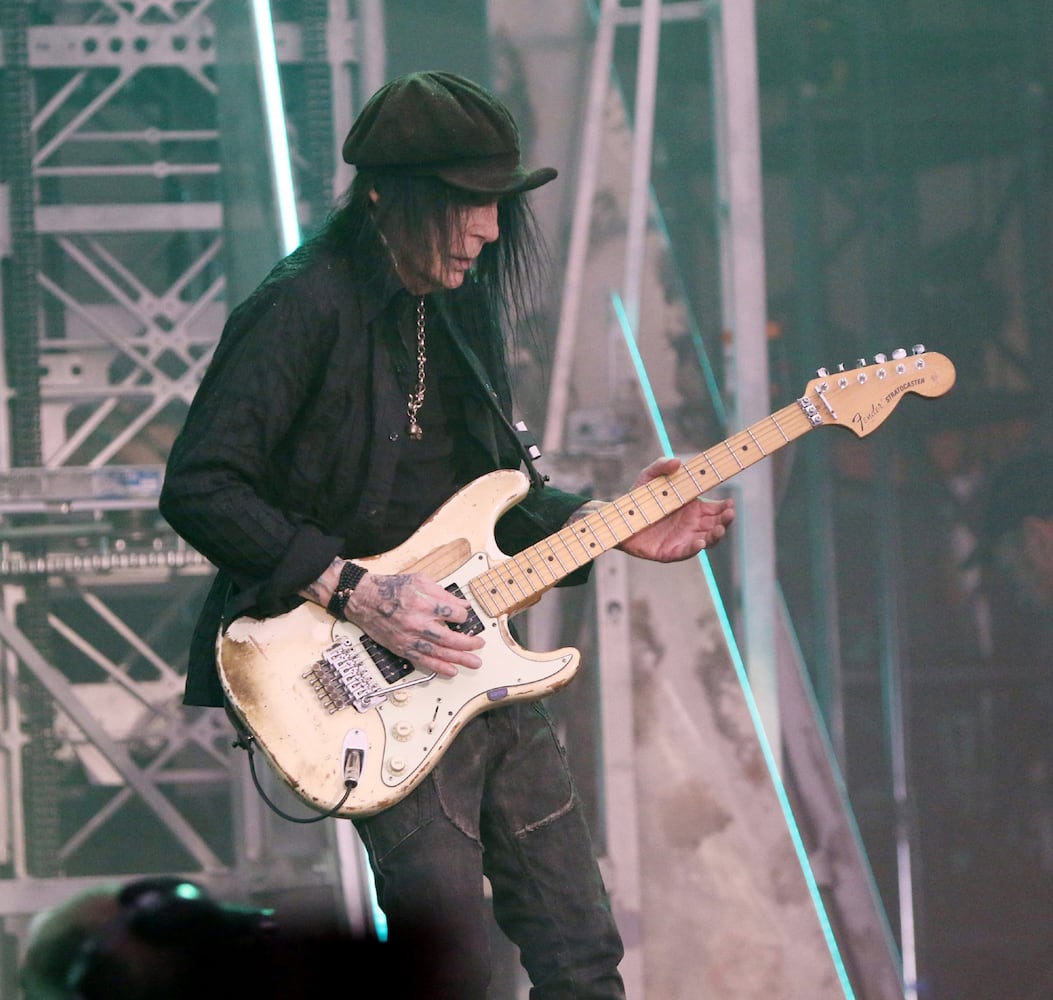 After two years of Covid cancellations, Def Leppard, Motley Crue, Poison and Joan Jett and the Blackhearts rocked sold out Truist Park on Thursday, June 16, 2022.
Robb Cohen for the Atlanta Journal-Constitution