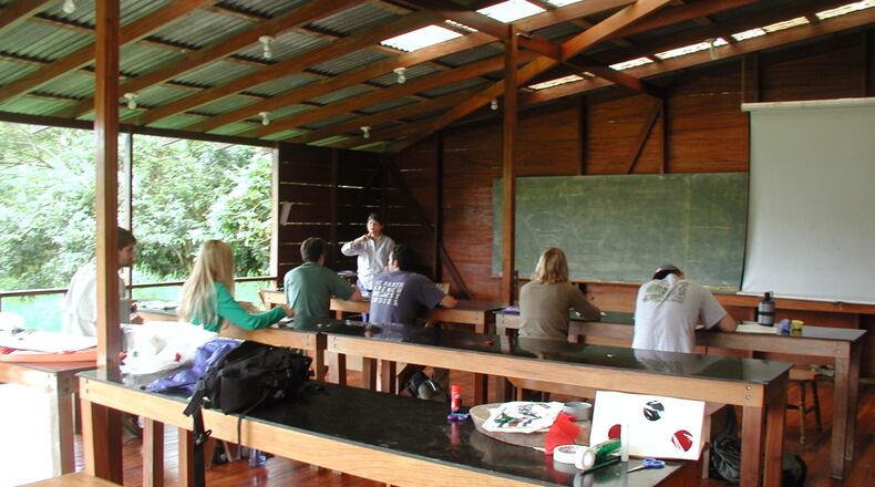 Open-air classroom at UGA's Ecolodge San Luis and Research Station in Costa Rica. AJC FILE PHOTO