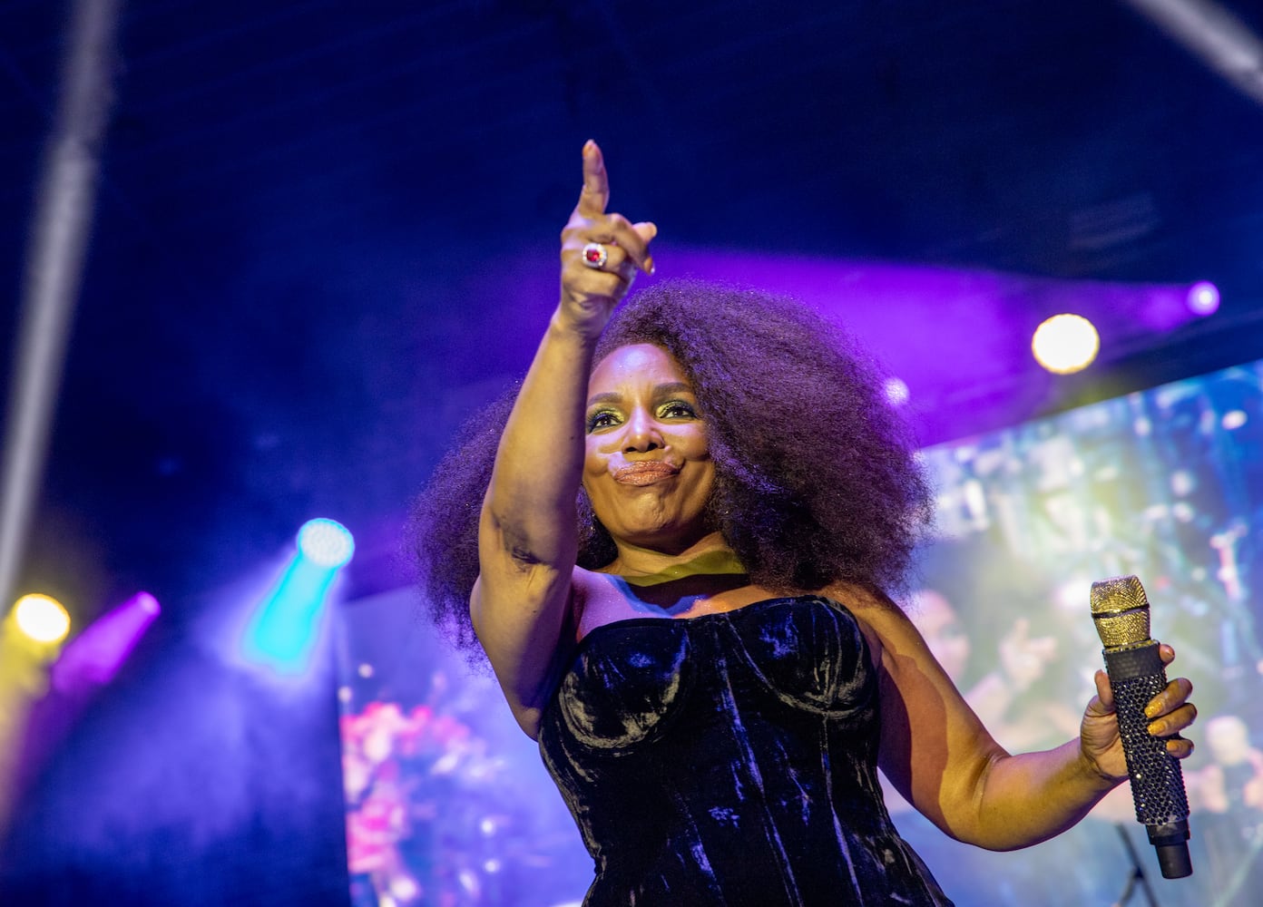 Stephanie Mills, Jeffrey Osborne and comedian Michael Colyar perform at Stockbridge Amphitheater