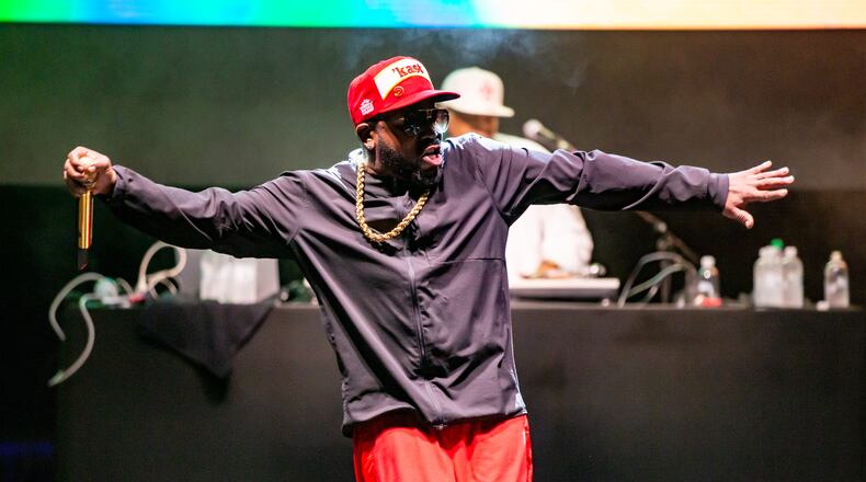 Atlanta rap icon Big Boi played the final show of the "Big Night Out" concert series at Centennial Olympic Park on Oct. 25, 2020.