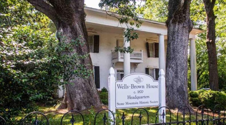 The Wells-Brown House is the headquarters for the Stone Mountain Historical Society.
