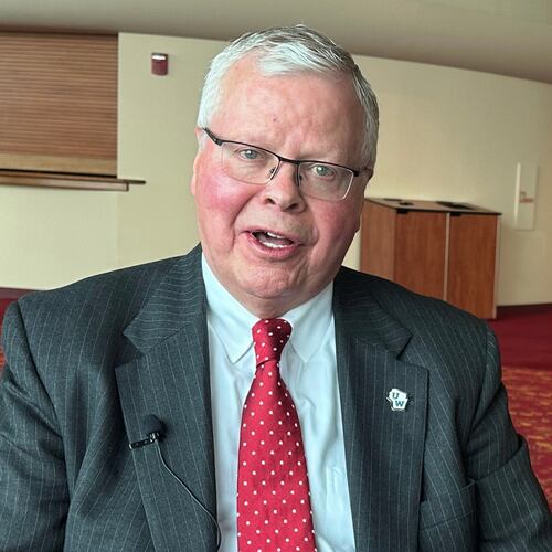 Fired Universities of Wisconsin President Jay Rothman speaks during an interview with The Associated Press on Wednesday, April 8, 2026, in Madison, Wis. (AP Photo/Scott Bauer)