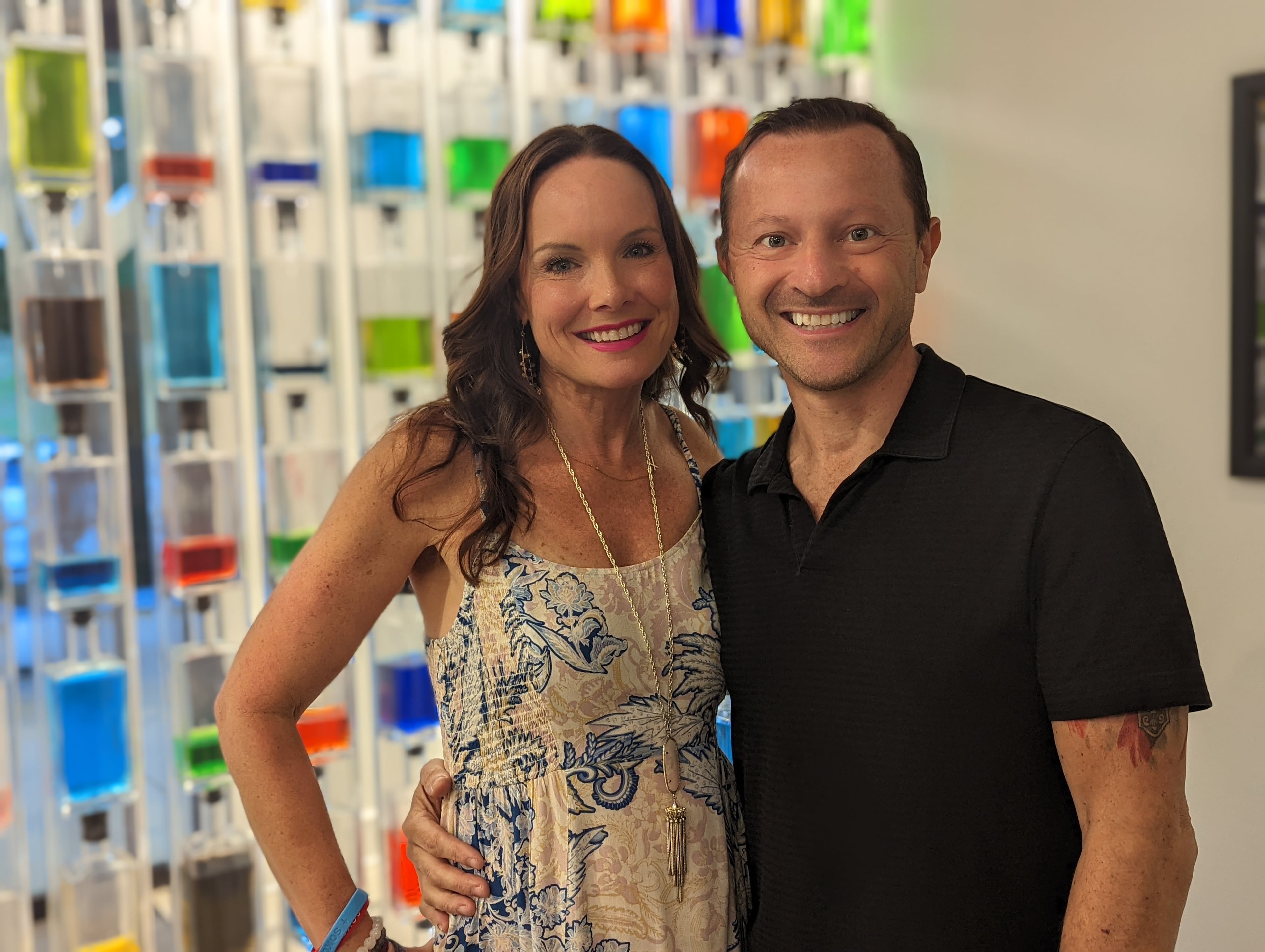 Elizabeth Sokolowski and her husband Kris celebrated his 50th birthday in July 2022 in Chamblee. Kris died of colon cancer in 2023. (Courtesy of Elizabeth Sokolowski)