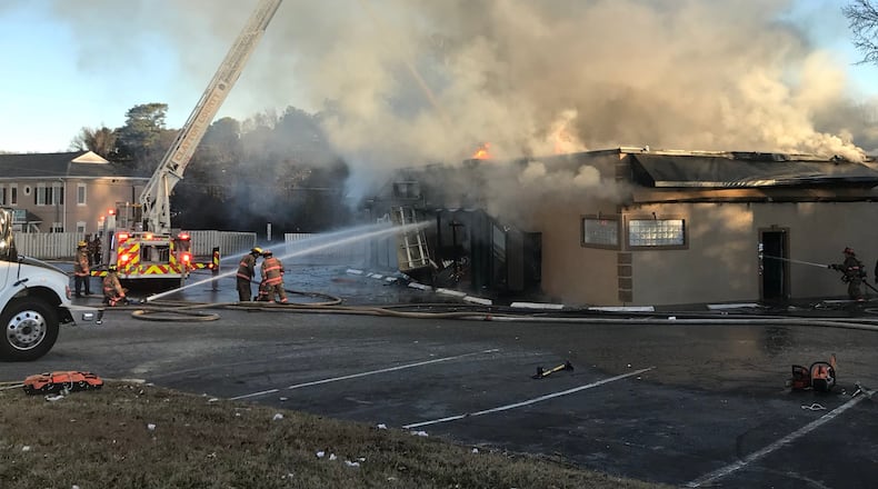 A fire was reported at Level 2 Bar and Grill in Jonesboro Tuesday morning.