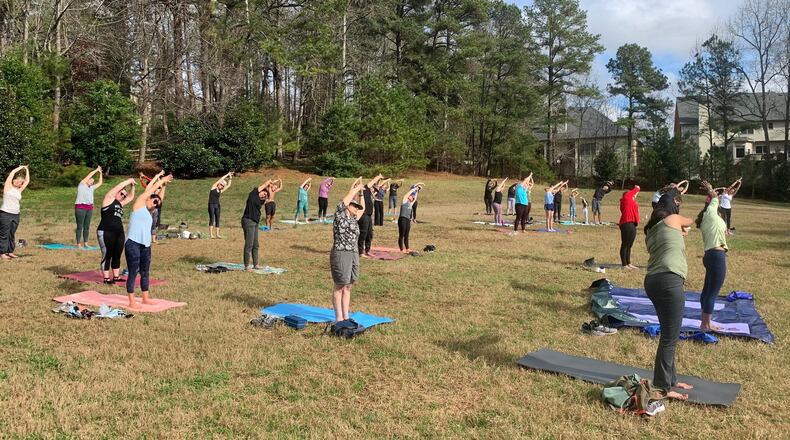 Adult yoga is one of the classes Alpharetta will offer in 2022-2023. (Courtesy Alpharetta Recreation, Parks and Cultural Services Department)
