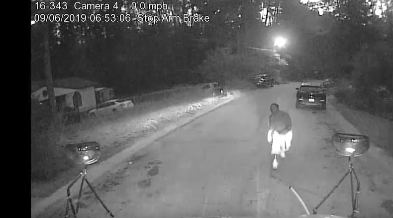 This is a screenshot of video sent to AJC.com by the Clarke County School District.