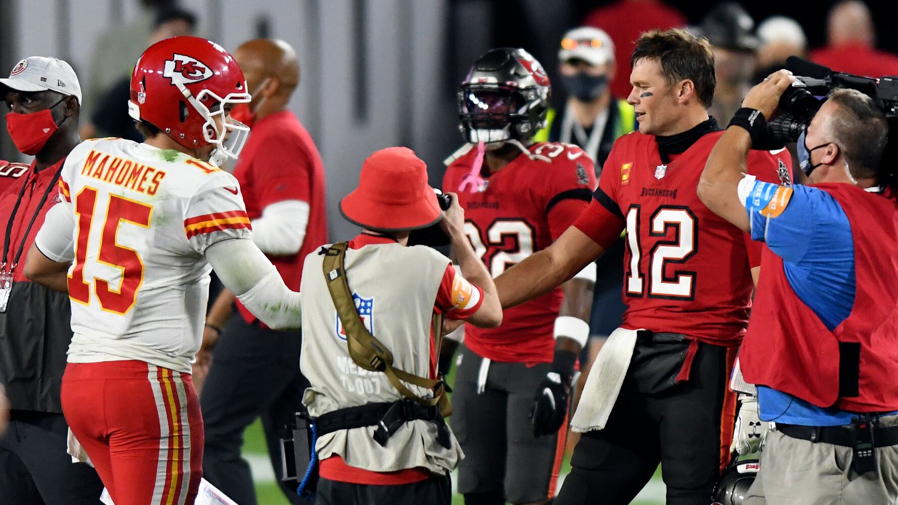 Patrick Mahomes, Tom Brady