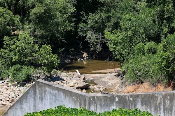 Peachtree Creek is shown from the West Area Water Quality Control Facility, Thursday, June 4, 2026, in Atlanta. (Jason Getz/AJC)