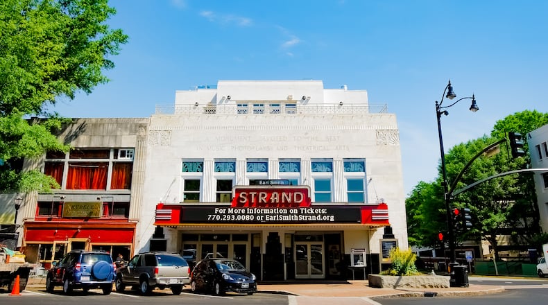 The Strand Theatre in Marietta Square is set to re-open to the public June 19. (Photo courtesy of Strand Theatre)