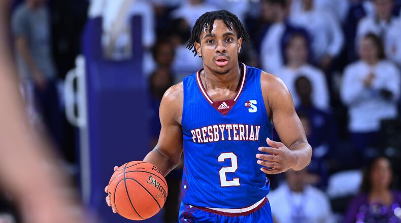 Former Presbyterian guard Jalen Forrest committed to Georgia Tech on May 2, 2023. (Tim Cowie)