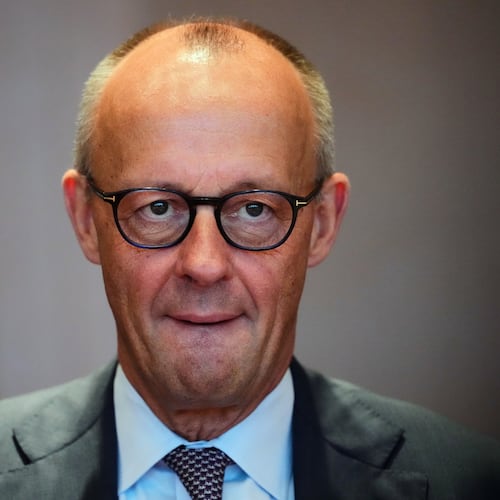 German Chancellor Friedrich Merz arrives for the Cabinet meeting at the Chancellery in Berlin, Germany, Wednesday, Sept. 16, 2026. (AP Photo/Markus Schreiber)