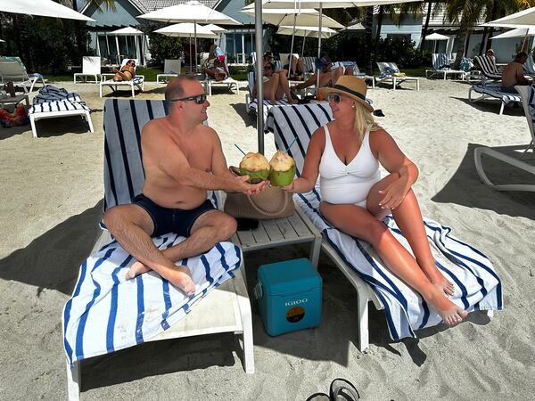 With no itinerary to follow, it's easy to settle into a leisurely afternoon by the beach with drinks in hand. (Courtesy of Leonard Garrison)