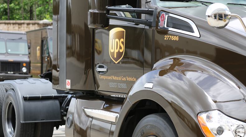 UPS compressed natural gas truck. Source: UPS