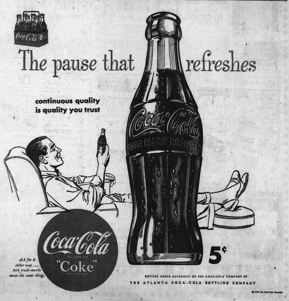 1950 Coca-Cola ad