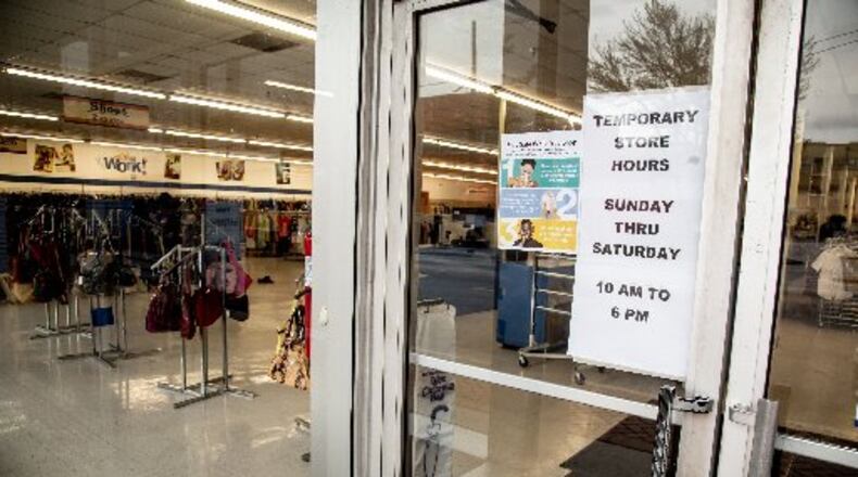 Goodwill of North Georgia joined the growing list of retailers that are closing because of the virus, temporarily shutting down its more than 65 stores in the region starting Monday. STEVE SCHAEFER / SPECIAL TO THE AJC