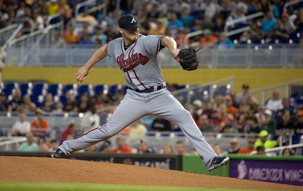 Shelby Miller on his day of days. (AP Photo/J Pat Carter) Atlanta Braves starting pitcher Shelby Miller throws to the Miami Marlins during the first inning of a baseball game in Miami, Sunday, May 17, 2015. (AP Photo/J Pat Carter)