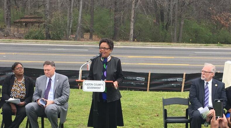 Fulton County commissioner Emma Darnell was among the public officials who attended the recent groundbreaking ceremony for the $4.3 million project. Contributed by Fulton County