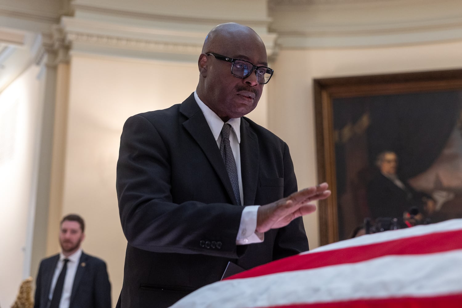 David Scott lie in state photo request