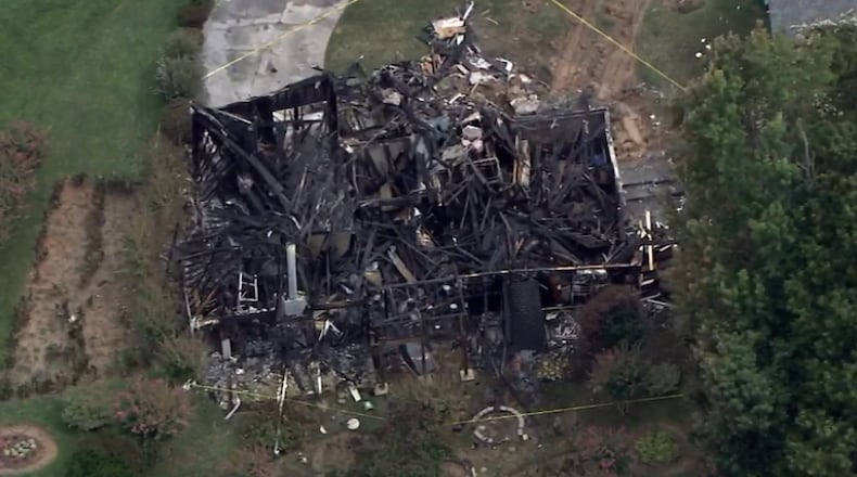 The victim was found dead inside the charred remains of the home.