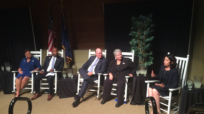 Georgia Democratic Party chair DuBose Porter and his counterparts.
