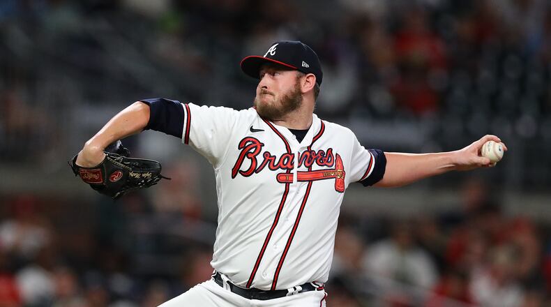 The breakthrough in Tyler Matzek’s mental health journey came when he met Jason Kuhn, a Navy SEAL who provided Matzek with perspective on everything. (Curtis Compton / Curtis.Compton@ajc.com)