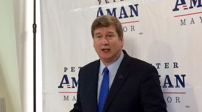 Atlanta mayoral candidate Peter Aman speaks during a press conference Wednesday, Oct. 4, 2017, on city ethics. J. SCOTT TRUBEY/STRUBEY@AJC.COM