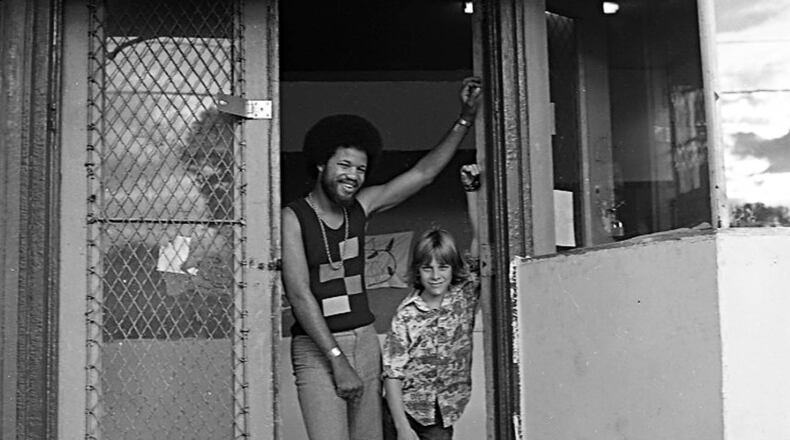 W.A. Bridges (left) and Jackie Owens at The Patch in Cabbagetown. The photo was shot by another kid at The Patch. Credit: Courtesy of W. A. Bridges.
