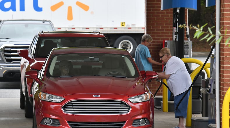 June 7, 2022 Buford - Sam’s Club in Buford near Mall of Georgia was busy with motorists seeking for cheaper gas price on Tuesday, June 6, 2022. Georgia gas prices hit new heights on Tuesday, according to AAA, with an average statewide cost of $4.33 for a gallon of regular unleaded fuel. That’s still well below the national average of $4.92 per gallon.(Hyosub Shin / Hyosub.Shin@ajc.com)