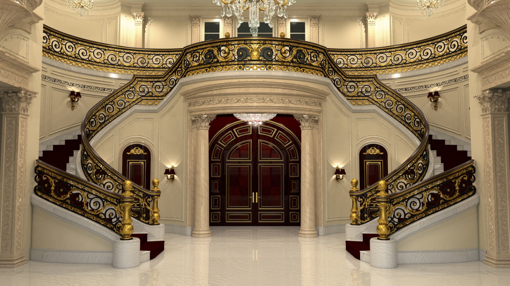 Lobby stairs