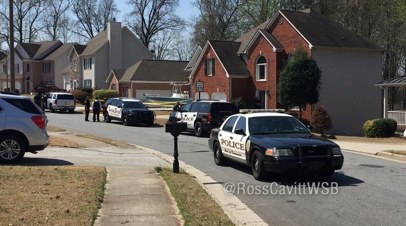 Authorities are investigating a shooting near a Cobb County elementary school. (Credit: Channel 2 Action News)