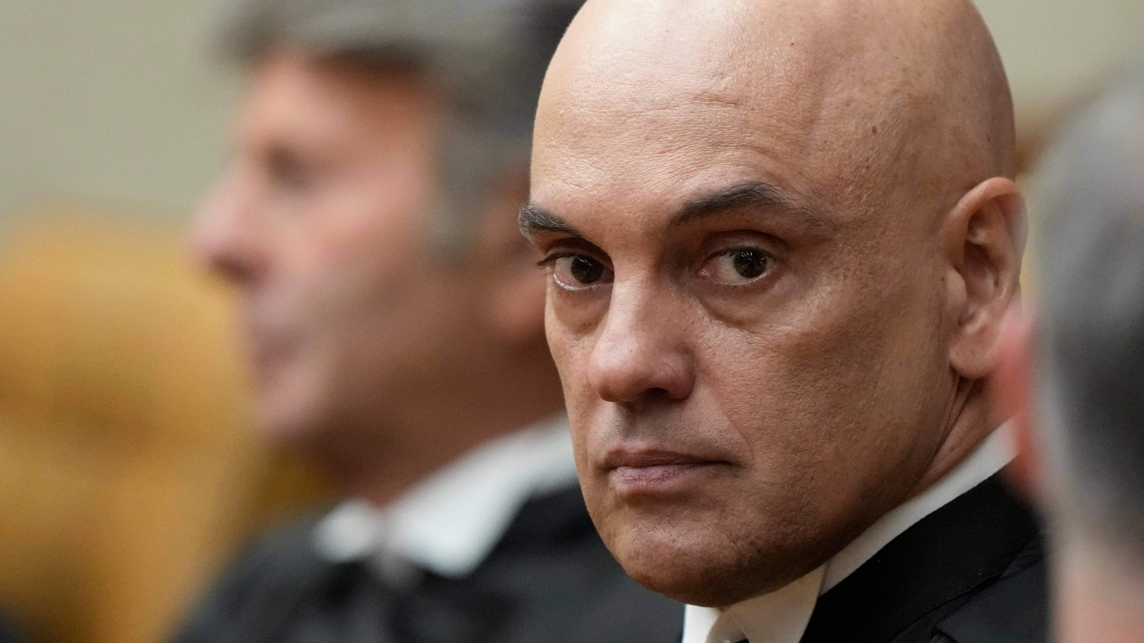 FILE - New Vice President of the Supreme Court, Judge Alexandre de Moraes, attends his swearing-in ceremony in Brasilia, Brazil, Sept. 29, 2025. (AP Photo/Eraldo Peres, File)