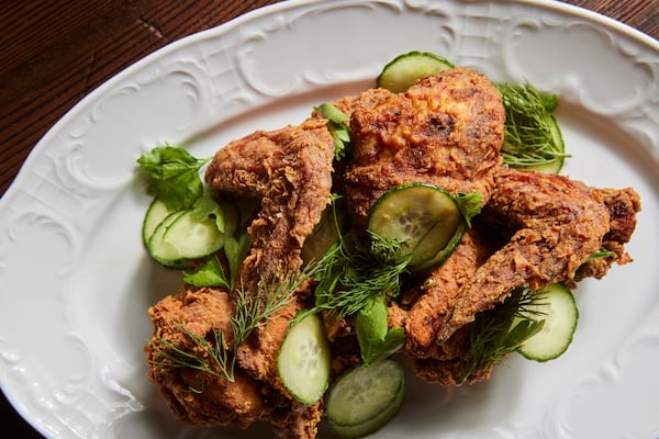 Chef Katsuji Tanabe's anchor restaurant inside You42 Studios is High Horse, set to open in the coming weeks. It includes fried chicken on the menu. (Courtesy of Kathryn McCrary)