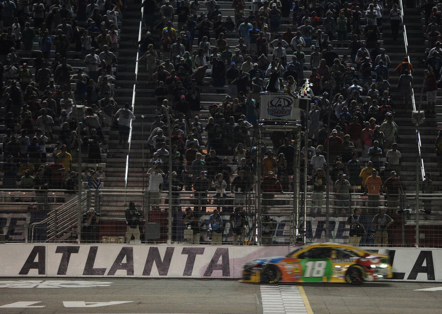 NASCAR under the lights at Atlanta Motor Speedway