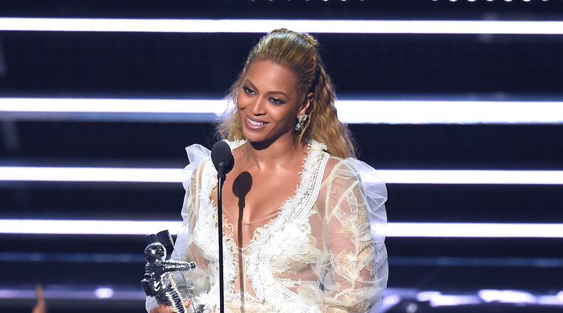 Beyonce accepts the award for Video of the Year for “Lemonade” at the MTV Video Music Awards at Madison Square Garden on Sunday, Aug. 28, 2016, in New York. (Photo by Charles Sykes/Invision/AP)