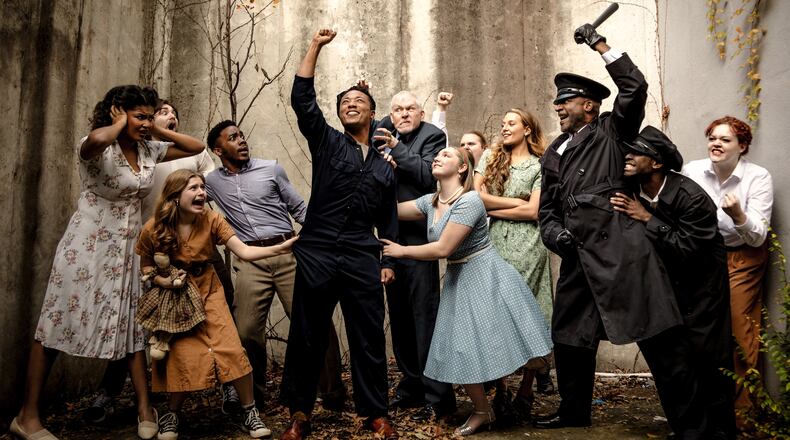 The Actor’s Express staging of the musical “Urinetown,” a co-production with the Oglethorpe University Theatre, performs Feb. 2-19.
Courtesy of Actor’s Express/Casey Gardner Ford