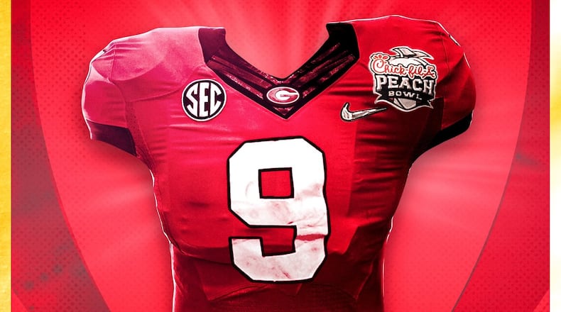 Georgia will wear red jerseys in the Chick-fil-A Peach Bowl vs. Ohio State.