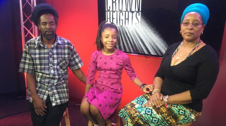 Colin and Antoinette Warner are pictured with their daughter Nehanda. Warner spent more than two decades fighting for his freedom after his imprisonment at 18-years-old for a murder he didn’t commit. The new movie ‘Crown Heights’ tells his story.