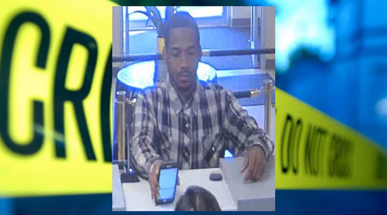 Police are seeking this man in connection with two bank robberies in the Norcross area.