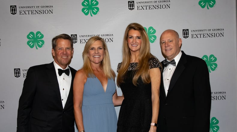 Gov. Brian Kemp, left, with First Lady Marty Kemp, Kelly Loeffler and husband Jeff Sprecher at the Georgia 4-H gala in August. On Wednesday, Gov. Kemp formally announced Loeffler as his selection to succeed Johnny Isakson as U.S. senator. SPECIAL to the AJC from Blane Marable Photography and Georgia 4-H