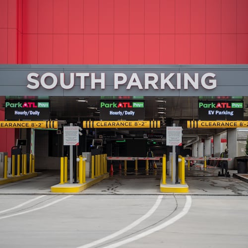Hartsfield-Jackson Atlanta International Airport opens its new parking deck with more than 7,000 spaces on Monday, June 1, 2026. (Ben Hendren for the AJC)