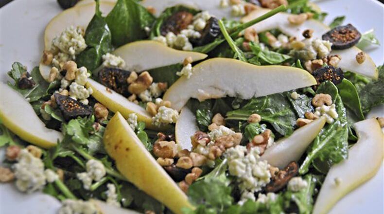 Fig, pear and walnut salad (Gretchen McKay/Pittsburgh Post-Gazette/TNS)
