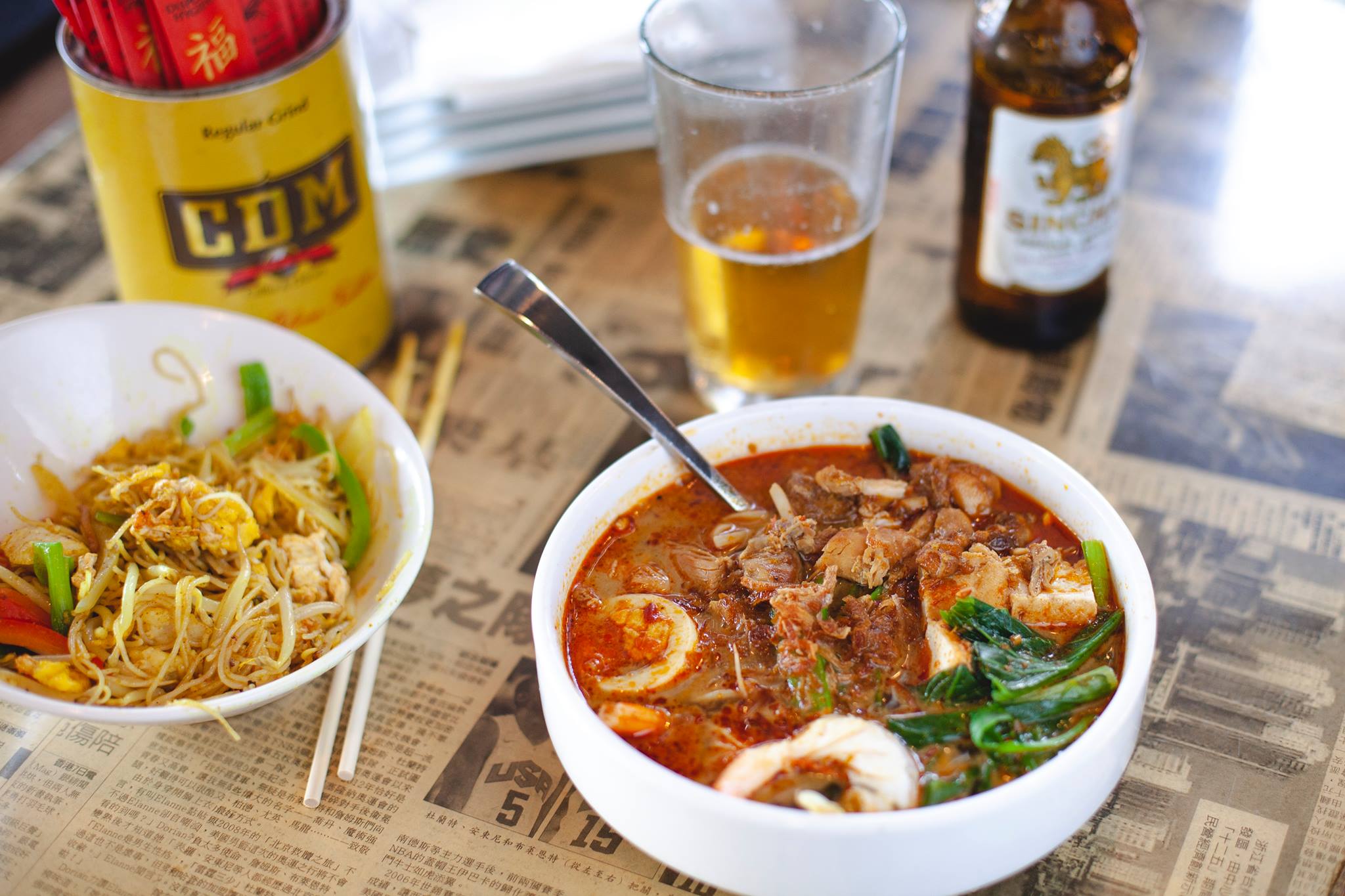Food from Hawkers Asian Street Fare