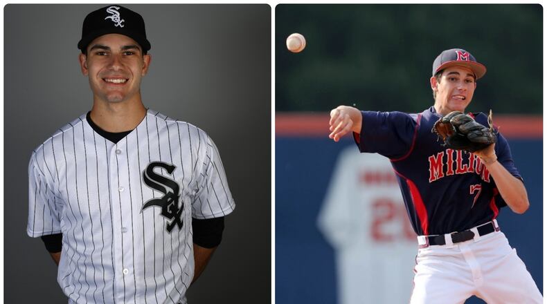 Dylan Cease, a graduate of Milton High School, struck out four batters over two innings for the White Sox on Monday.