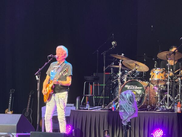 Don Felder, a former member of the Eagles, opens for The Guess Who on Thursday, Aug. 6, 2026, at Synovus Bank Amphitheater at Chastain Park in Atlanta. His performance was truncated by lightning and thunder. (Courtesy of Rob Stearns)