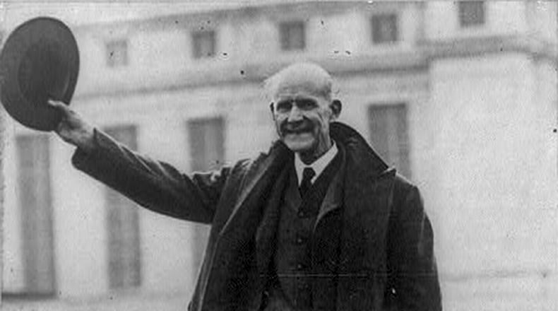EUGENE DEBS: Debs was a labor organizer who ran for president while serving as an inmate at the Atlanta penitentiary. The onetime Indiana state legislator became famous for leading railworker strikes in the 1890s, one of which, the Pullman Strike, landed him in jail for six months for violating an injunction against the strike. In 1897, he declared himself a Socialist and ran as that party's candidate for president five times—in 1900, 1904, 1908, 1912 and 1920. His final race came as inmate 9653—Debs was serving a 10-year prison sentence for sedition after urging resistance to the military draft of World War I. Debs received 818,299 votes, or 3.4 percent. He would spend three years of that sentence in Atlanta. Debs' health steadily declined and in 1921, President Warren Harding commuted his sentence. Debs left the Atlanta penitentiary on Christmas Day 1921 (pictured) while surrounded by inmates' cheers. He died in 1926. (Library of Congress)