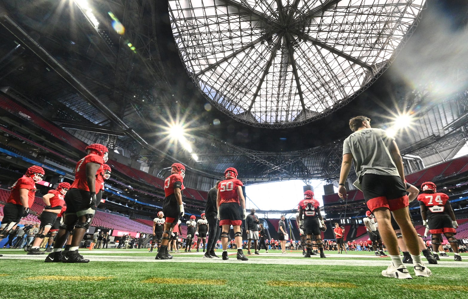 Peach Bowl Georgia practice