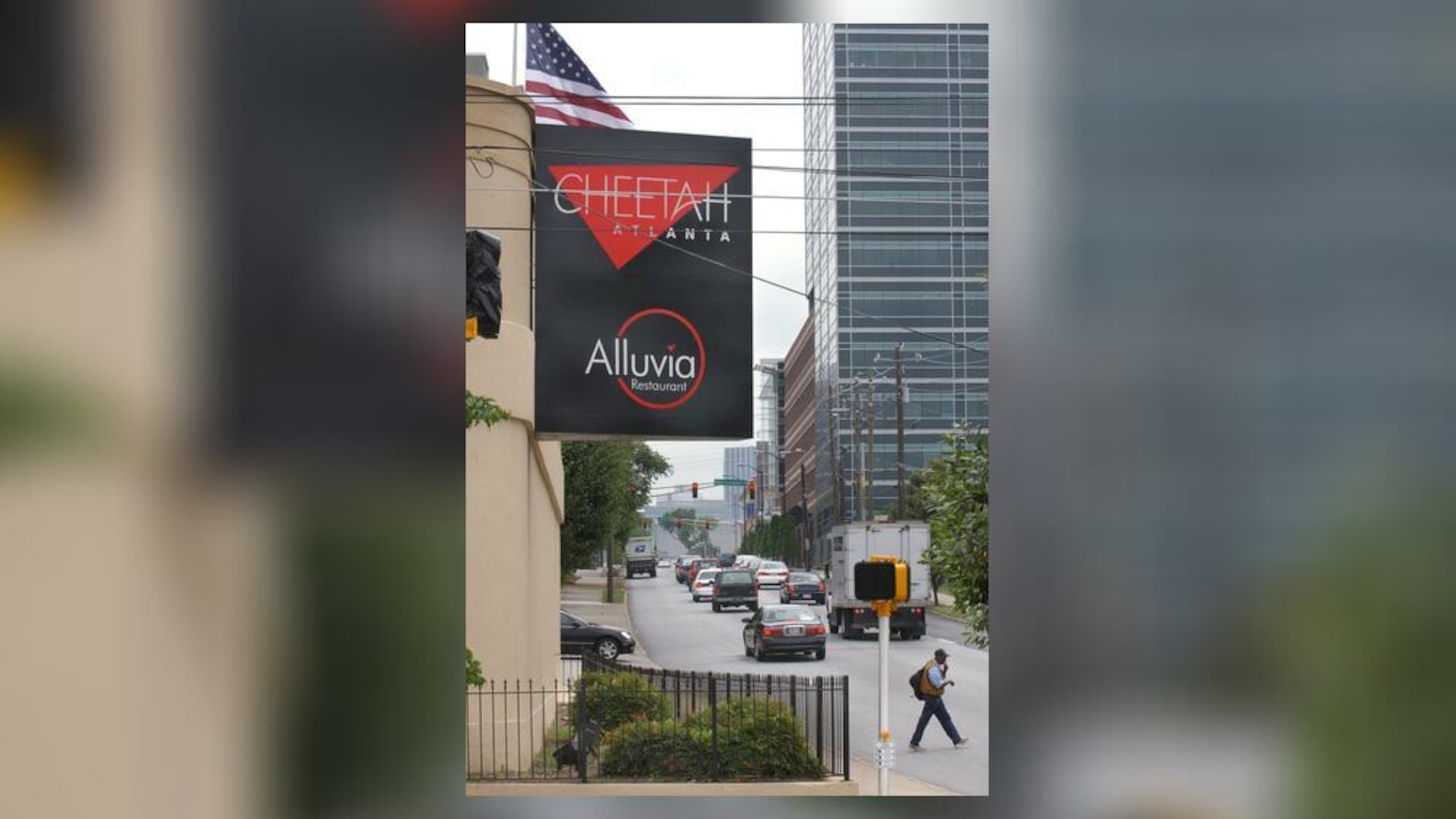 The famous Cheetah Lounge strip club sits on nearly two-acres at 887 Spring St. in Atlanta. A Chicago-based developer plans to build a 1,600-bed student housing tower on the site. (Rich Addicks/AJC)
