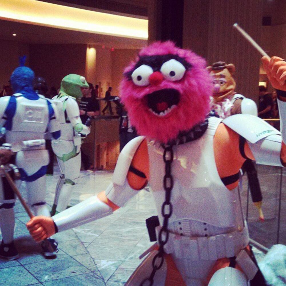 Muppet storm troopers!! #dragoncon #muppets -- @duziebear