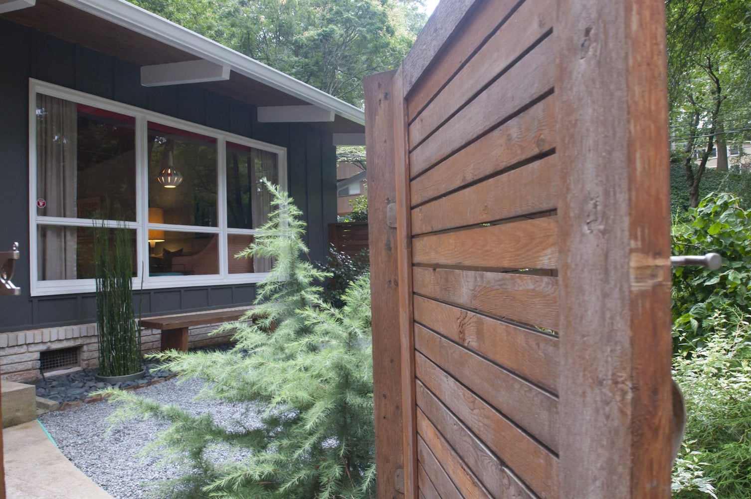 A California-style courtyard