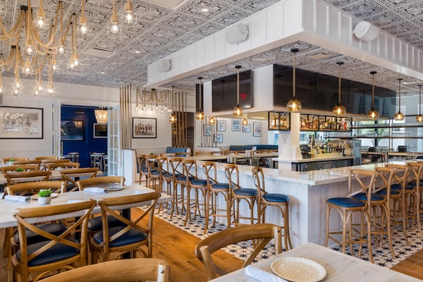 The bar at the Hampton Social in Dunwoody's High Street development. (Courtesy of the Hampton Social)